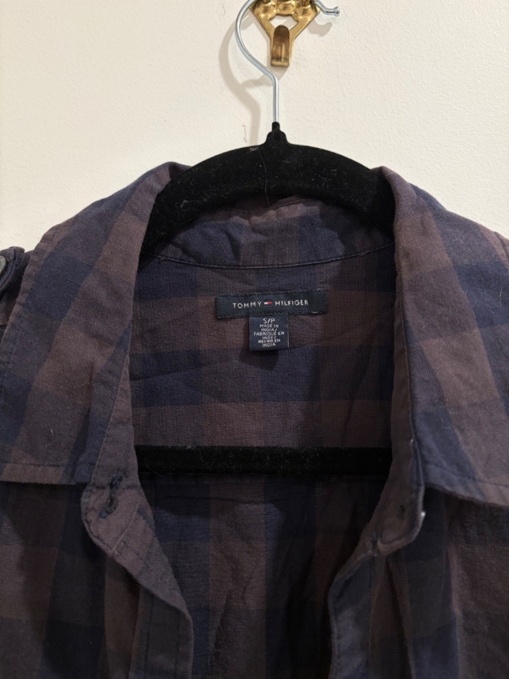 Tommy Hilfiger Women’s Plaid Flannel Shirt (Size S) - Picture 3 of 7